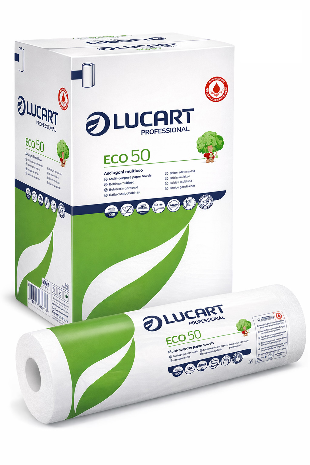 Immagine Lucart lenzuolini medici 50mt