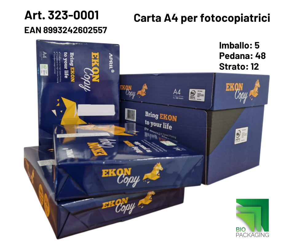 Immagine Carta a4 ekon blu 500ff