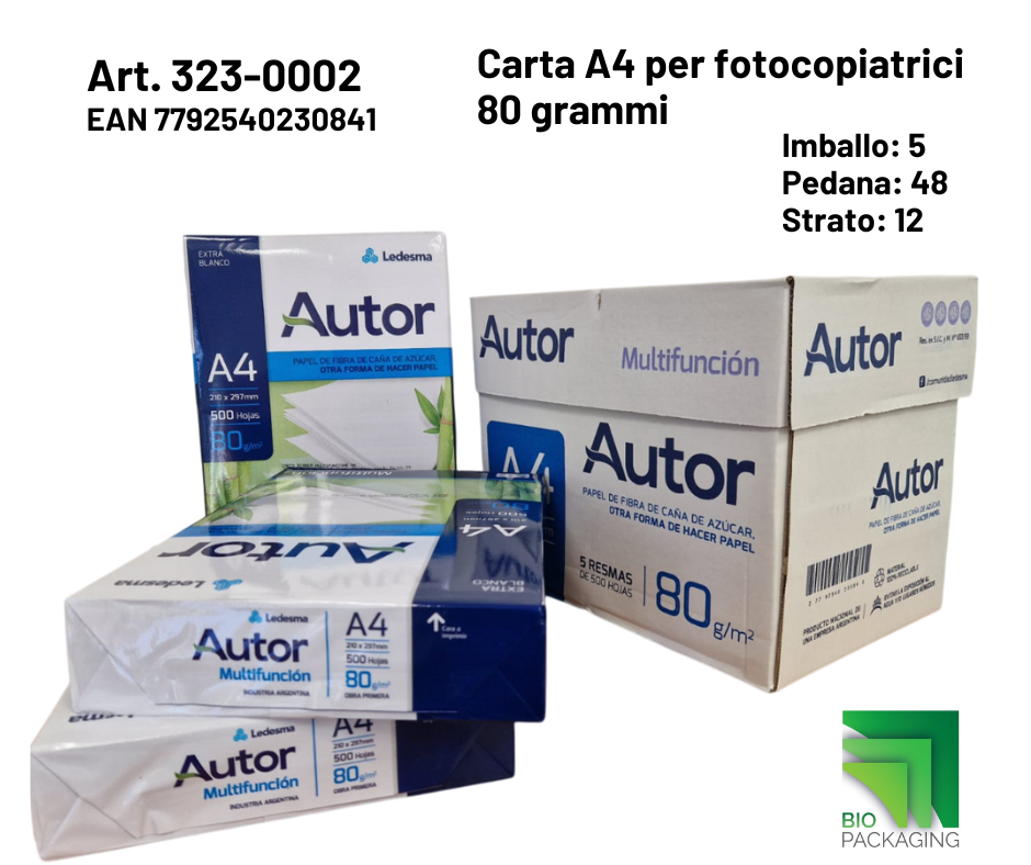 Immagine Carta a4 autor 80 gr. 500ff