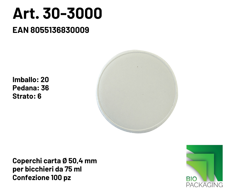 Immagine Coperchi in carta + pe 54 mm 2,5 oz