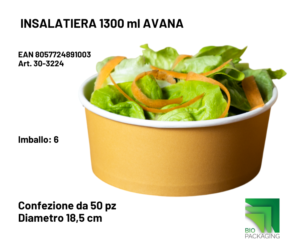 Immagine Insalatiera avana 1300 ml avana conf. 50pz