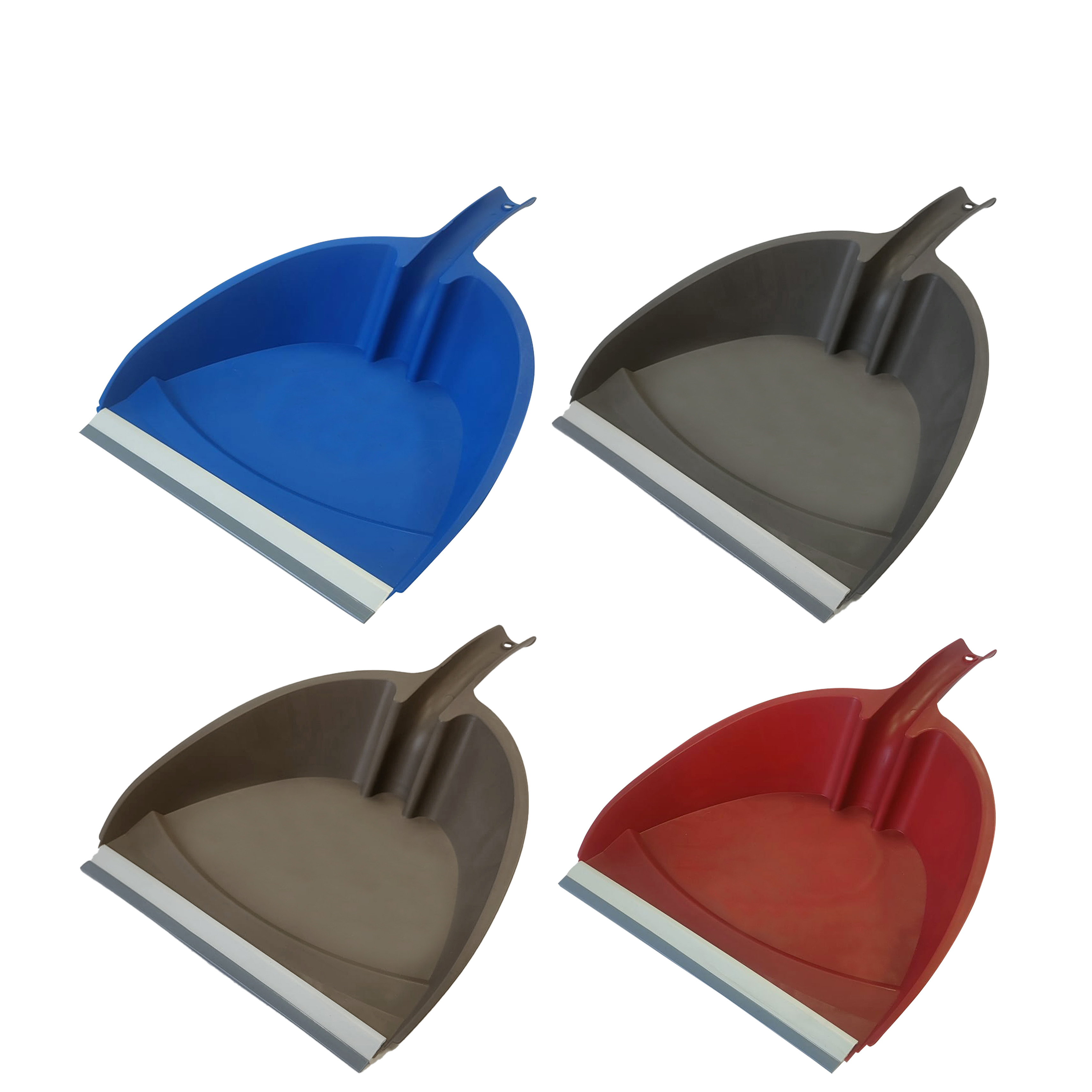 Immagine Paletta bordo gomma cm 23 rosso/blu/grigio/marrone