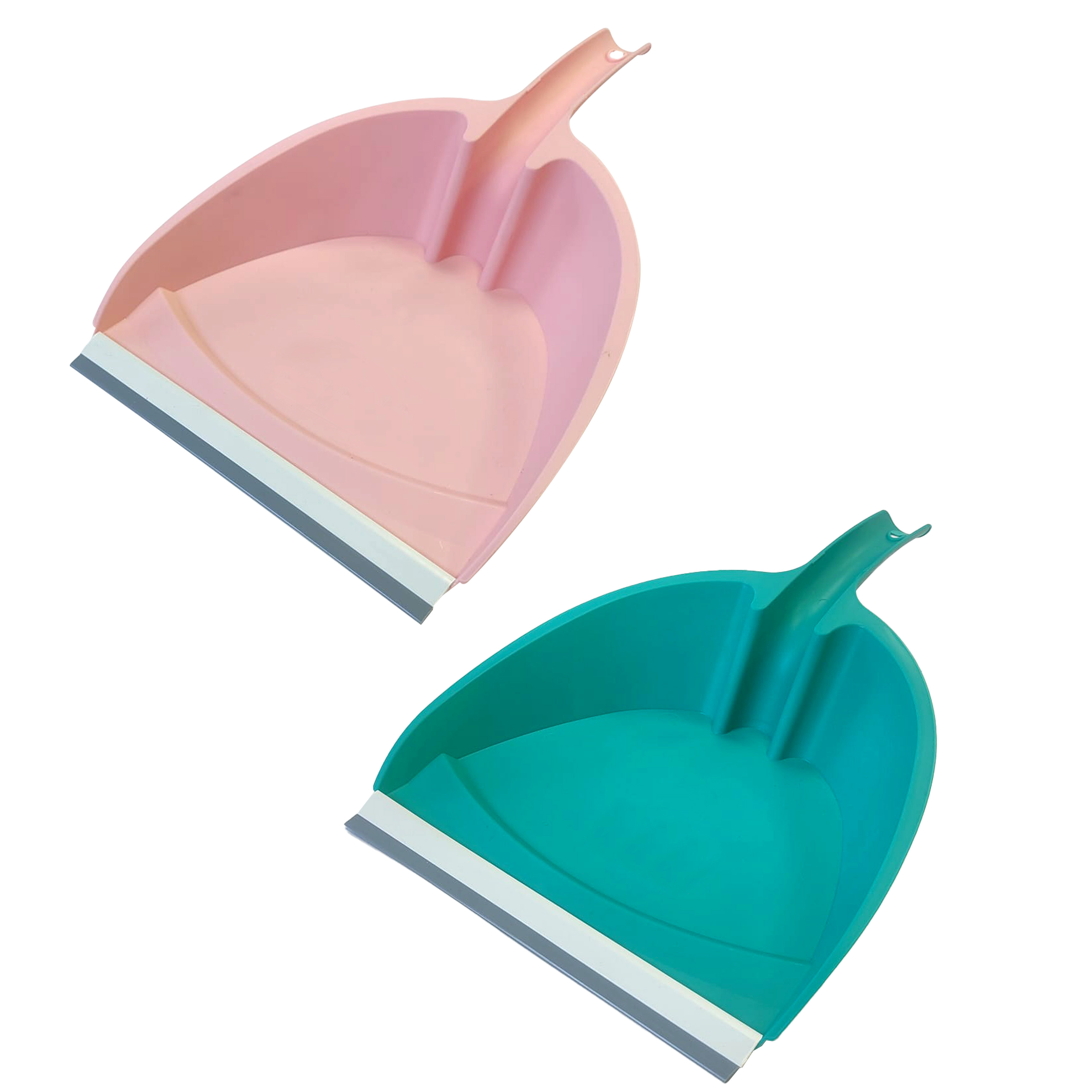 Immagine Paletta bordo gomma cm 23 verde tiffany/rosa confetto