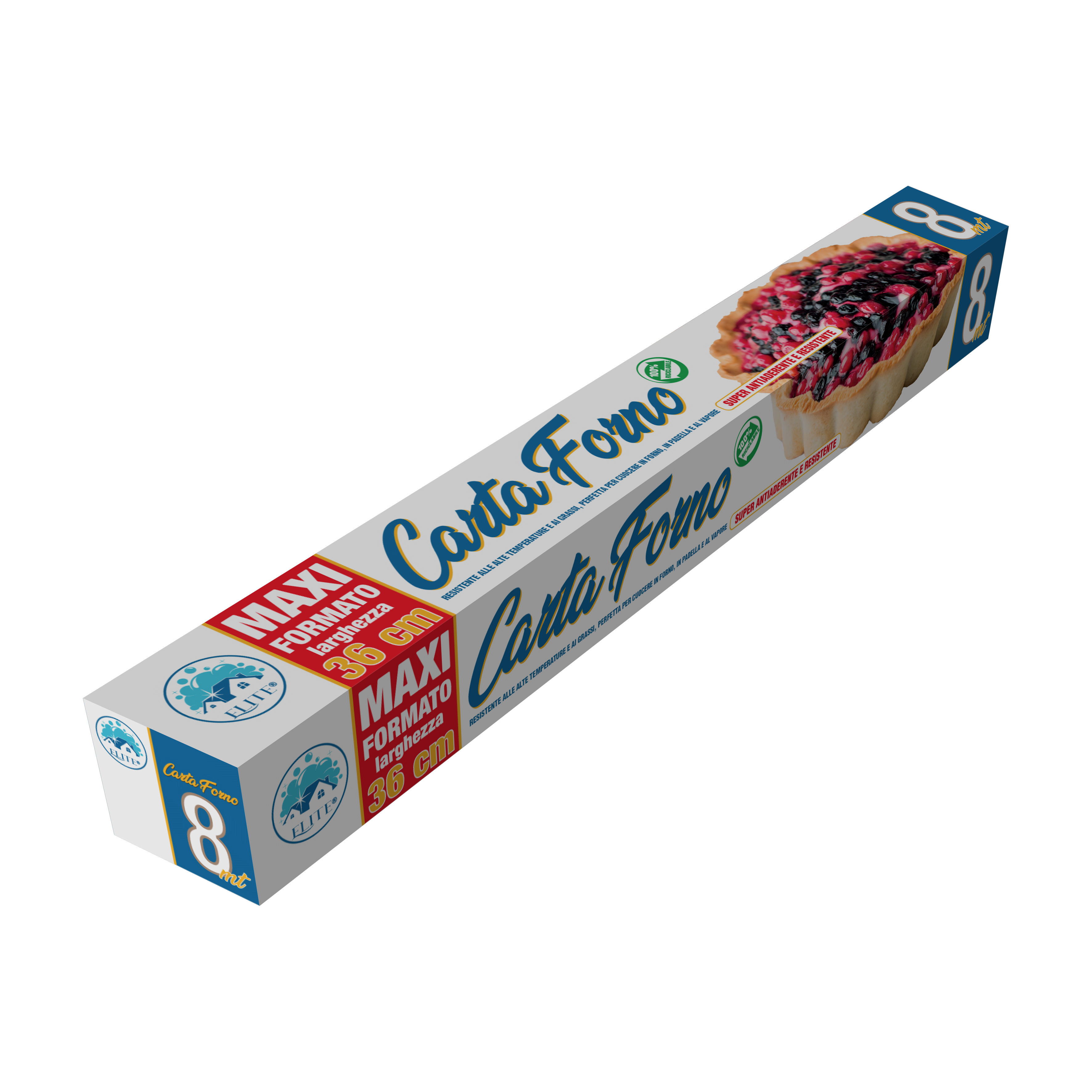 Immagine Carta forno maxi formato 8 mt larghezza 36 cm