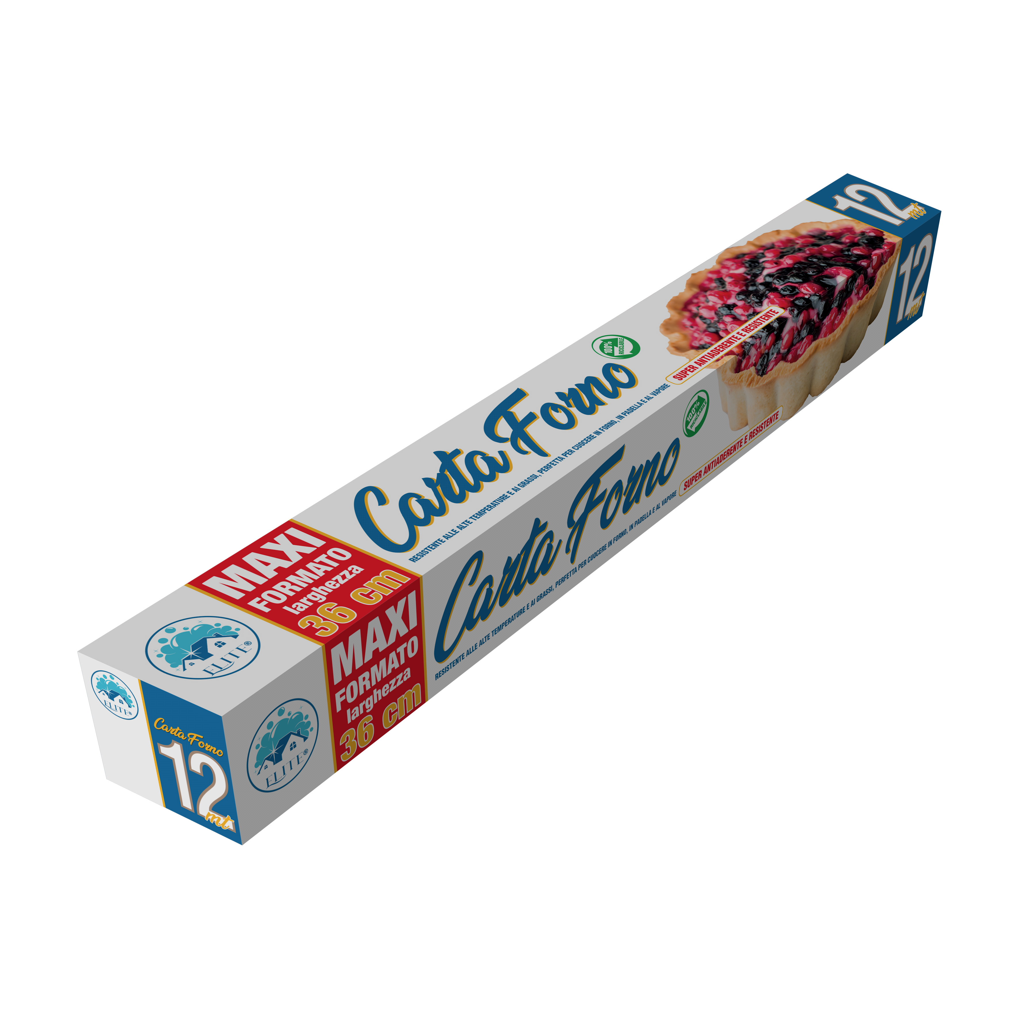 Immagine Carta forno maxi formato 12 mt larghezza 36 cm