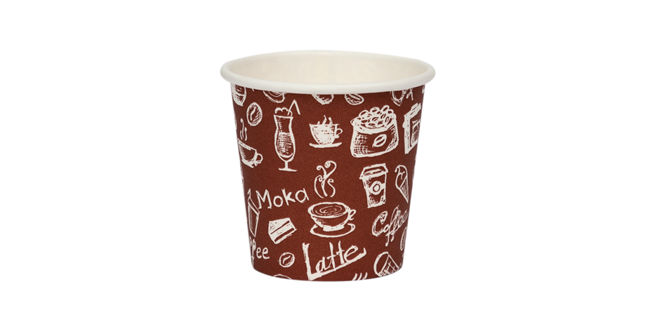 Immagine Bicchieri in carta 75 ml 2,5 oz coffe time