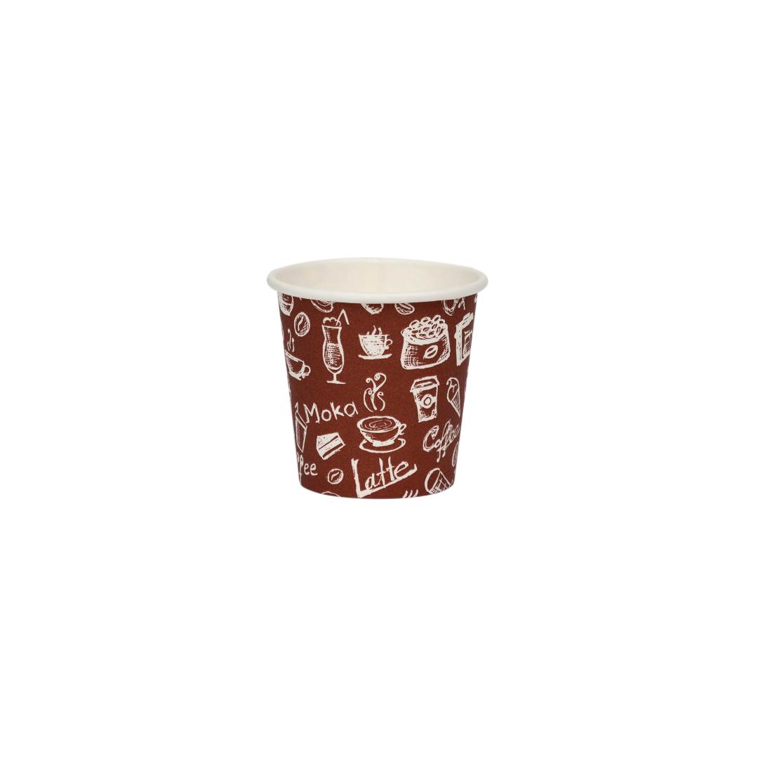 Immagine Bicchieri in carta 75 ml 2,5 oz coffe time