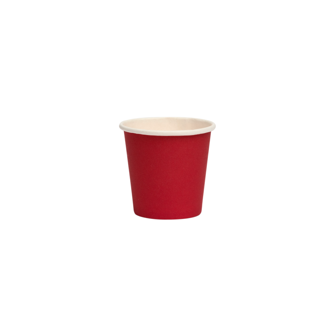 Immagine Bicchieri carta 75 ml rossi conf. 50 pz