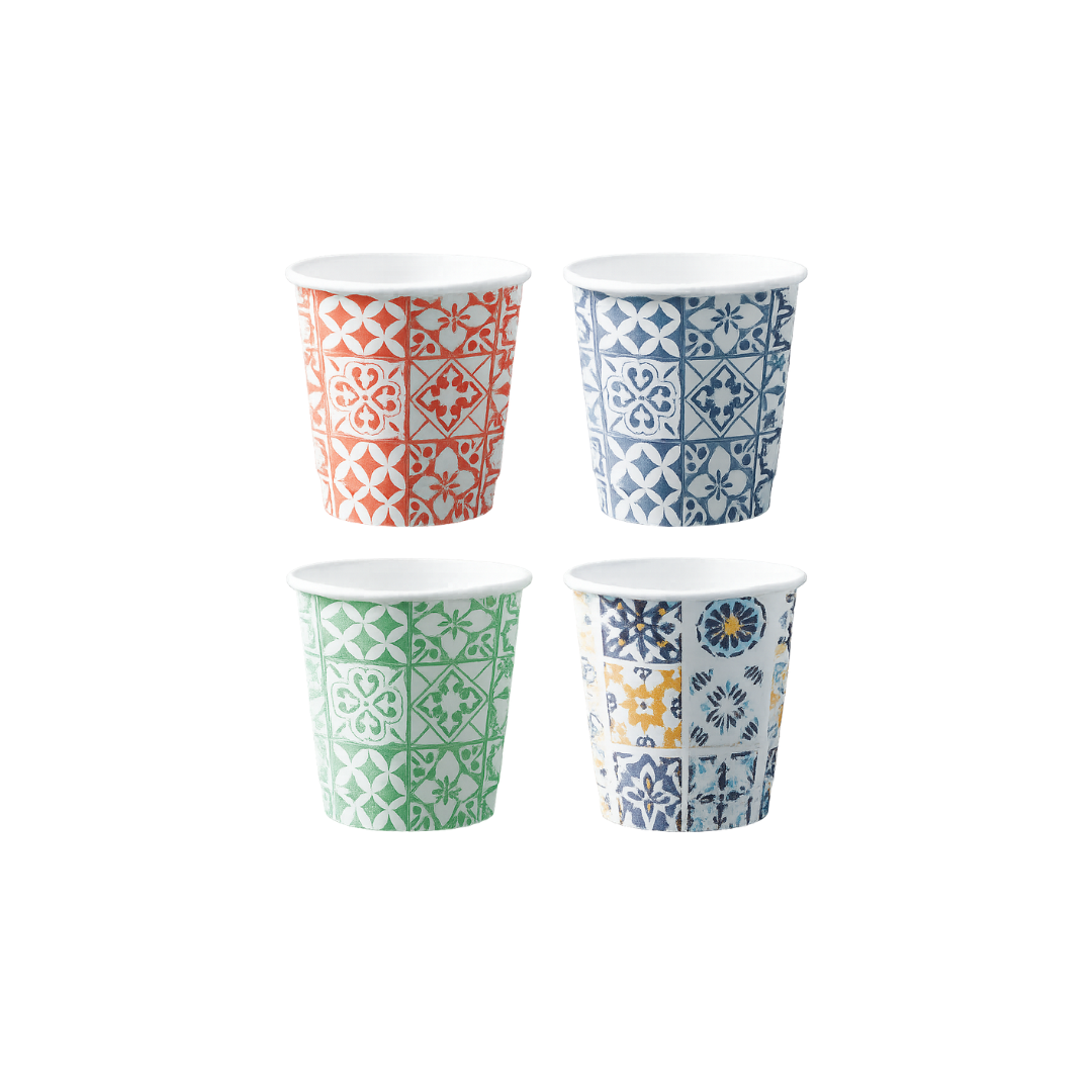 Immagine Bicchieri carta 180 ml maioliche conf.50 pz