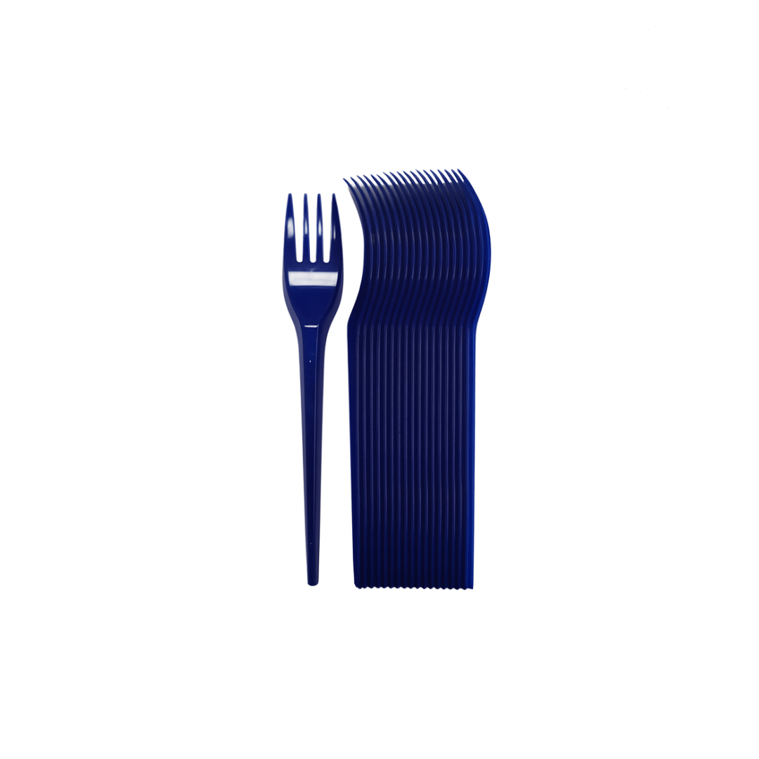 Immagine Forchette blu conf. 20 pz elite riutilizzabili