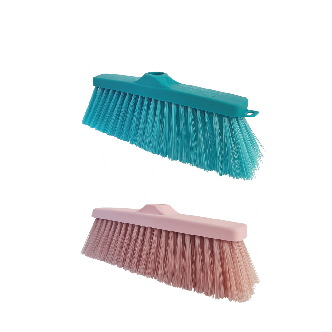 Immagine Scopa lux venere verde tiffany/rosa confetto 14 pz