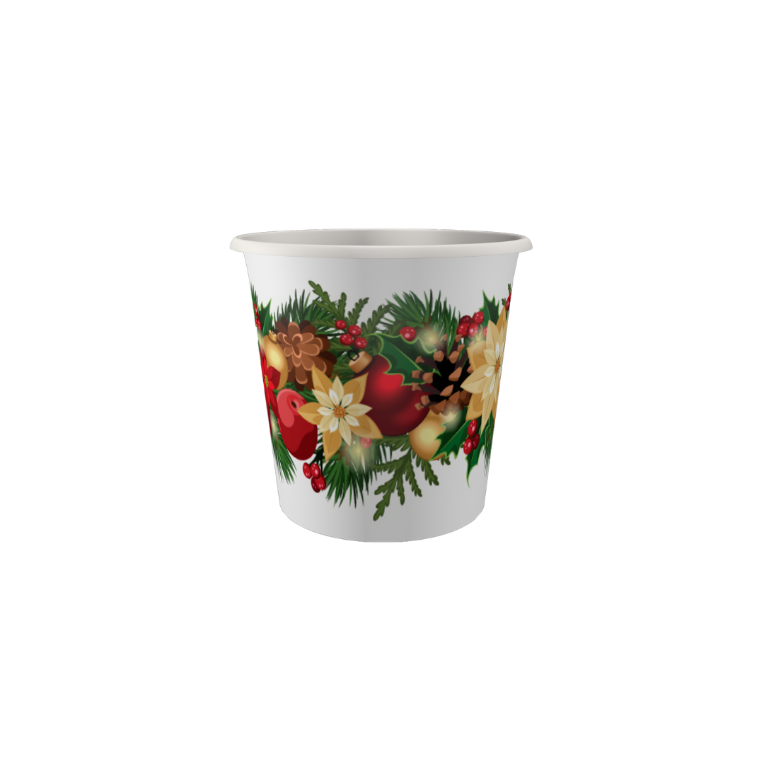 Immagine Bicchieri carta 75 ml dec. ghirlanda conf.50 pz