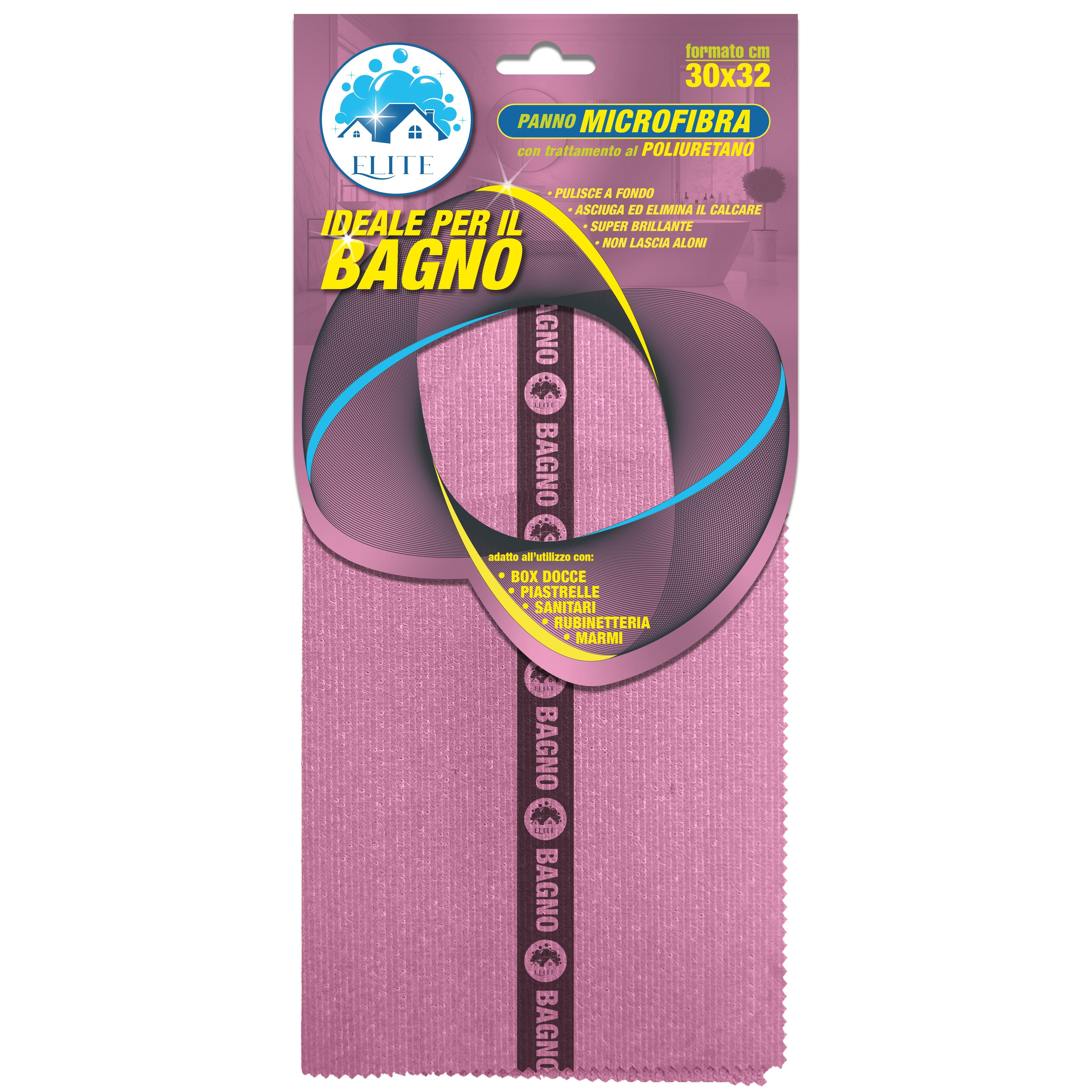 Immagine Panno microfibra extra poliuretano vetri 30x32